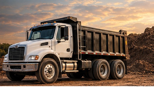 Sanco delivery truck with material